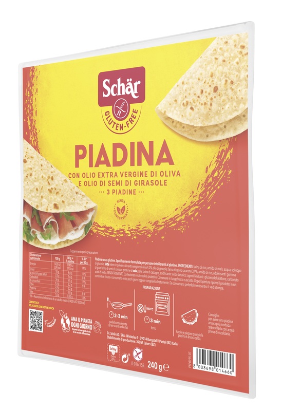 SCHAR PIADINA 3 PEZZI DA 80 G - FARMAPRIME