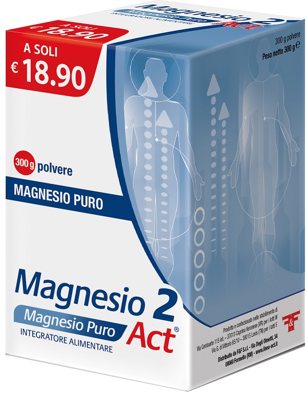 MAGNESIO 2 MAGNESIO PURO ACT POLVERE 300 G - FARMAPRIME
