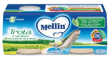 MELLIN OMOGENEIZZATO TROTA 2 X 80 G - FARMAPRIME