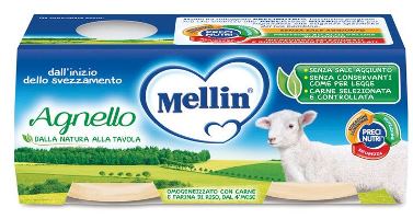 MELLIN OMOGENEIZZATO AGNELLO 2 PEZZI X 80 G - FARMAPRIME