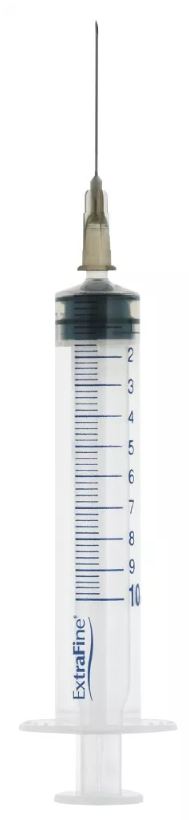 SIRINGA EXTRAFINE IPODERMICA 10 ML AGO 12 GAUGE 22 - FARMAPRIME