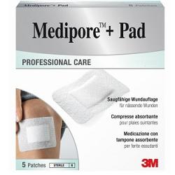 MEDICAZIONE MEDIPORE+PAD 10X15CM 5PEZZI - FARMAPRIME
