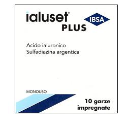 GARZA IMPREGNATA IALUSET FERITE E USTIONI NON INFETTE 10X10 CM 10 PEZZI - FARMAPRIME
