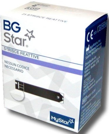 STRISCE REATTIVE MISURAZIONE GLICEMIA BGSTAR MYSTAR 50 PEZZI - FARMAPRIME