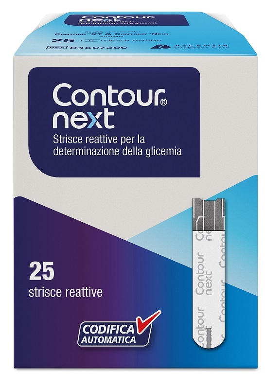 STRISCE MISURAZIONE GLICEMIA CONTOUR NEXT 25 PEZZI - FARMAPRIME