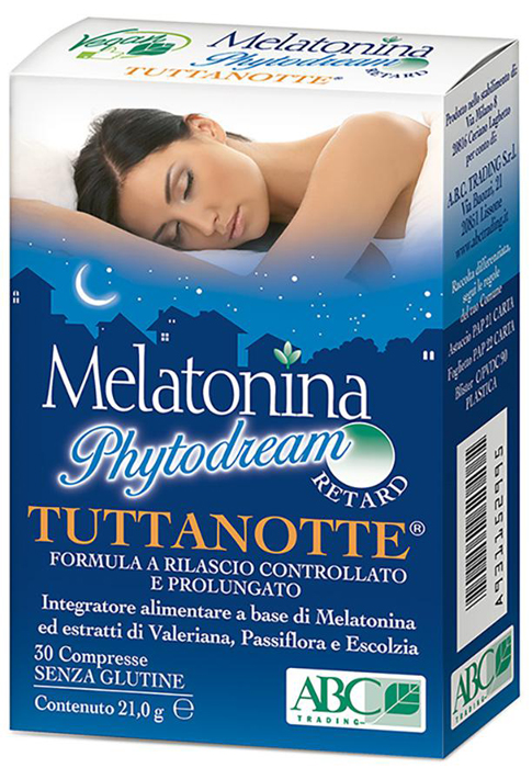 MELATONINA PHYTODREAM TUTTANOTTE RETARD 30 COMPRESSE - FARMAPRIME