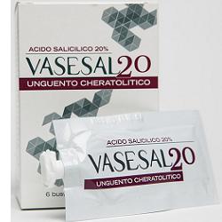 VASESAL 20 6 BUSTINE PLURIDOSE DA 5 ML UNGUENTO CHERATOLITICO - FARMAPRIME