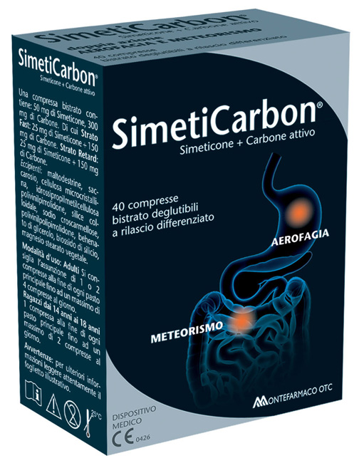 SIMETICARBON 40 COMPRESSE - FARMAPRIME