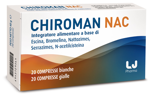 CHIROMAN NAC 20 COMPRESSE BIANCHE + 20 COMPRESSE GIALLE - FARMAPRIME