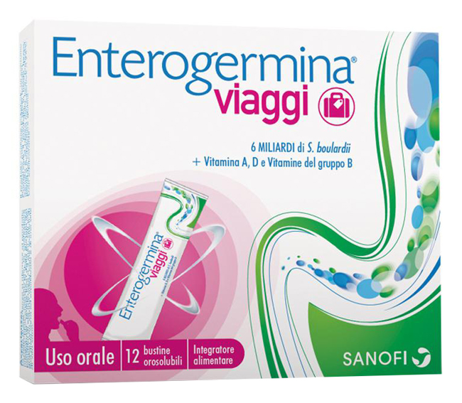 ENTEROGERMINA VIAGGI 12 BUSTINE OROSOLUBILI CONFEZIONE STANDARD - FARMAPRIME