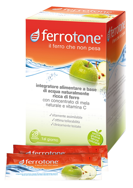 FERROTONE APPLE 28 SACCHETTI 25 ML - FARMAPRIME