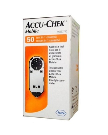 STRISCE MISURAZIONE GLICEMIA ACCU-CHEK MOBILE 50 TEST MIC 2 - FARMAPRIME