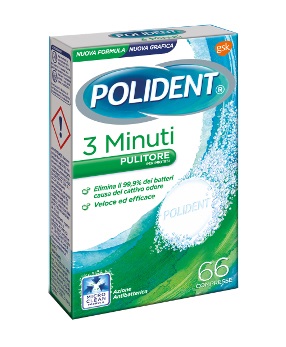 POLIDENT 3 MINUTI 66 COMPRESSE - FARMAPRIME