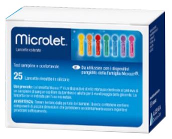 LANCETTE PUNGIDITO PER DISPOSITIVO MICROLET 25 PEZZI - FARMAPRIME