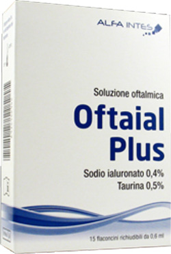 SOLUZIONE OFTALMICA OFTAIAL PLUS ACIDO IALURONICO 0,4% E TAURINA 15 FLACONCINI RICHIUDIBILI DA 0,6 ML - FARMAPRIME