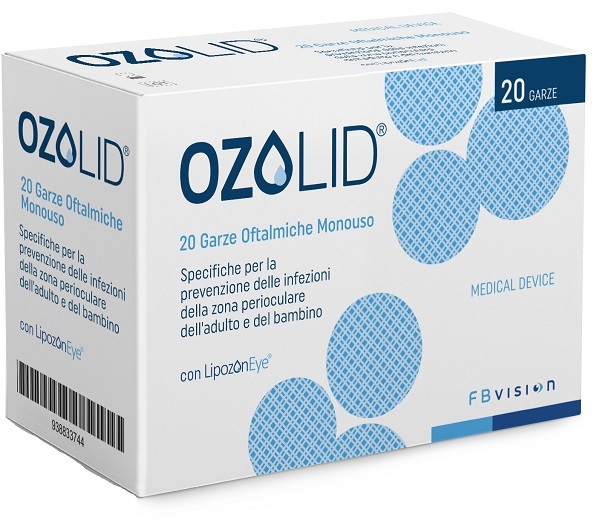 GARZA OZOLID OFTALMICA TNT CON OLIO OZONIZZATO IN FOSFOLIPIDI LIPOZONEYE 20 PEZZI - FARMAPRIME