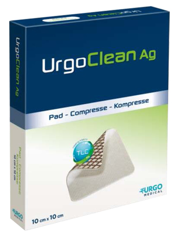 MEDICAZIONE TNT ASSORBENTE GELIFICANTE URGOCLEAN AG/SILVER 10X10CM 5 PEZZI - FARMAPRIME