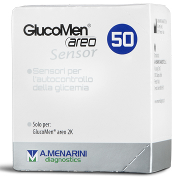 STRISCE MISURAZIONE GLICEMIA GLUCOMEN AREO SENSOR 50 PEZZI - FARMAPRIME