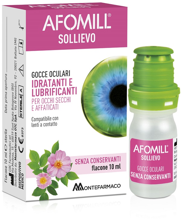 AFOMILL SOLLIEVO GOCCE OCULARI SOLLIEVO OCCHI 10 ML - FARMAPRIME