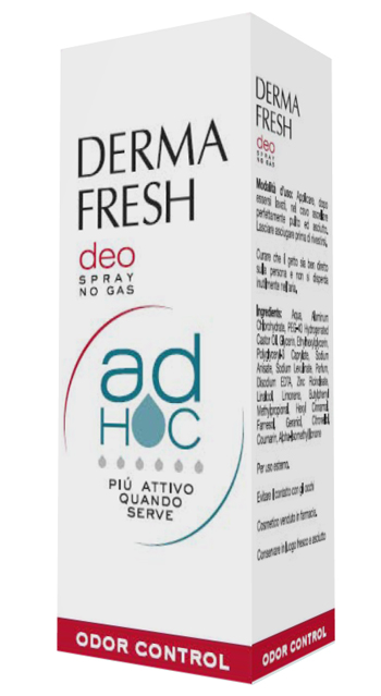 DERMAFRESH DEO SPRAY NO GAS AD HOC ODOR CONTROL DEODORANTE 100 ML - FARMAPRIME