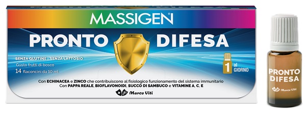 MASSIGEN  PRONTO DIFESA 14 FLACONI X 10 ML - FARMAPRIME