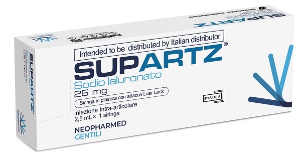 SIRINGA PRERIEMPITA INTRA-ARTICOLARE SUPARTZ ACIDO IALURONICO 25 MG 2,5 ML 1 PEZZO - FARMAPRIME