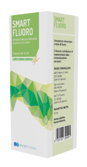 SMART FLUORO GOCCE 10 ML GUSTO CREMA VANIGLIA - FARMAPRIME