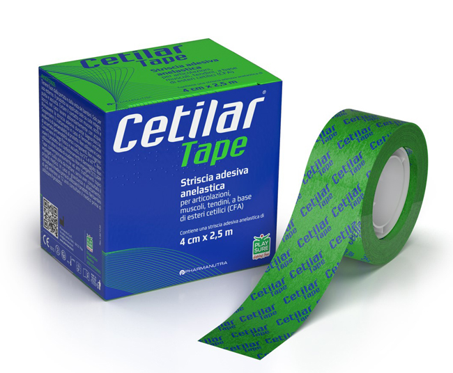 STRISCIA ADESIVA ANELASTICA CETILAR TAPE CM 4 X 2,5 M - FARMAPRIME