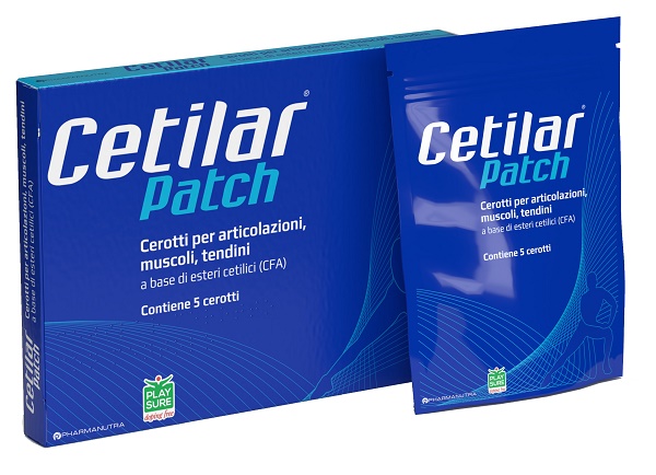 CEROTTO MONOUSO CETILAR PATCH PER ARTICOLAZIONI MUSCOLI E TENDINI 5 PEZZI - FARMAPRIME