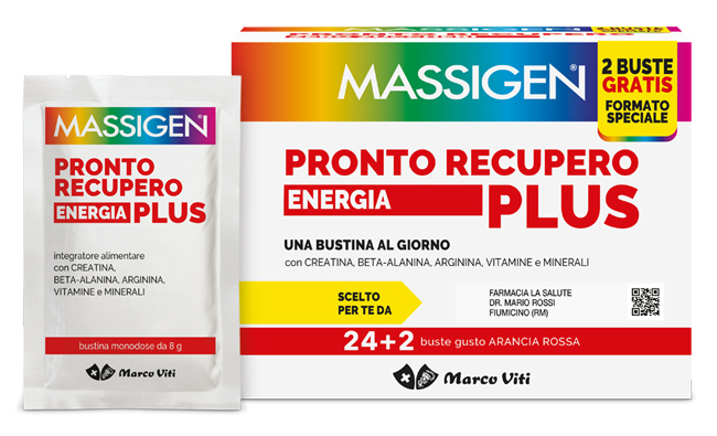 MASSIGEN PRONTO RECUPERO ENERGIA PLUS 24 BUSTINE + 2 BUSTINE - FARMAPRIME