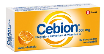 CEBION MASTICABILE ARANCIA VITAMINA C 500 MG 20 COMPRESSE - FARMAPRIME