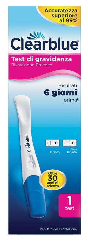 TEST DI GRAVIDANZA CLEARBLUE RILEVAZIONE PRECOCE 1 PEZZO - FARMAPRIME