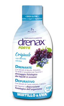 DRENAX FORTE ORIGINALE CON MIRTILLO E UVA 300 ML - FARMAPRIME