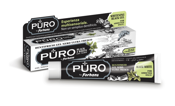 DENTIFRICIO FORHANS GEL BLACK4WHITE - FARMAPRIME