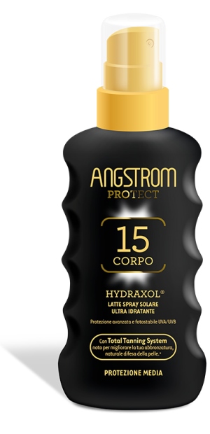 ANGSTROM PROTECT HYDRAXOL LATTE SPRAY SOLARE PROTEZIONE 15 175 ML - FARMAPRIME