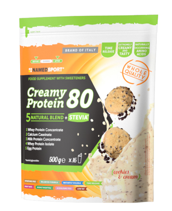 CREAMY PROTEIN 80 COOKIES & CREAM 500 G - FARMAPRIME