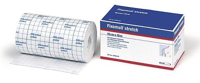 FASCIA AUTOADESIVA IPOALLERGENICA FIXOMULL STRETCH PER FISSAGGIO CATETERI M 10 X 10 CM - FARMAPRIME