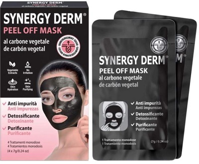 SYNERGY DERM PEEL OFF MASK 4 TRATTAMENTI MONODOSE 7 G - FARMAPRIME