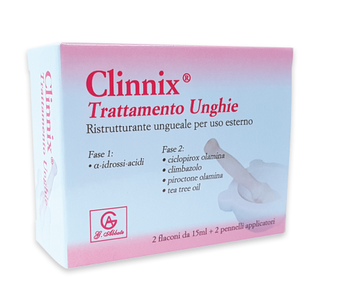 CLINNIX TRATTAMENTO UNGHIE 2 FLACONI 15 ML + 2 PENNELLI APPLICATORI - FARMAPRIME
