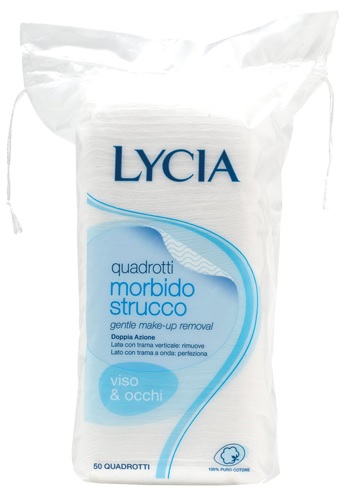 LYCIA 50 QUADROTTI COTONE STRISCIA 12 PEZZI - FARMAPRIME