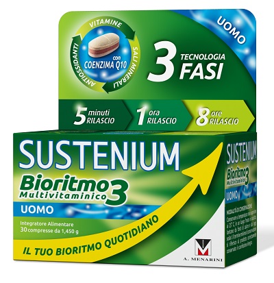 SUSTENIUM BIORITMO3 UOMO ADULTO 30 COMPRESSE - FARMAPRIME