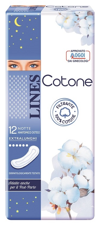 LINES COTONE NON ULTRA NOTTE DISTESI 12 PEZZI - FARMAPRIME