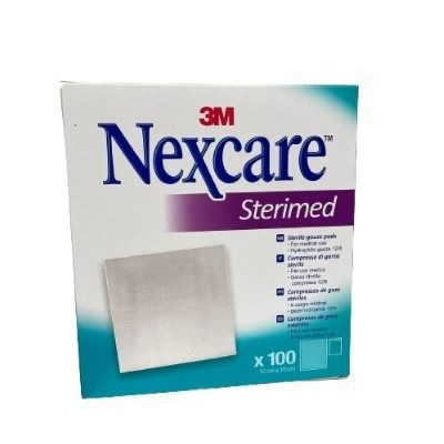 GARZA COMPRESSA NEXCARE STERIMED IN COTONE 20 FILI 18X40CM MULTILINGUAL 100 PEZZI - FARMAPRIME