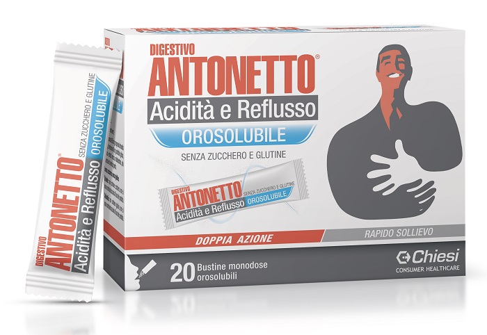 DIGESTIVO ANTONETTO ACIDITA' E REFLUSSO OROSOLUBILE 20 BUSTINE - FARMAPRIME