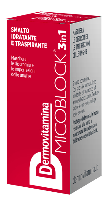 DERMOVITAMINA MICOBLOCK 3 IN 1 SMALTO IDRATANTE E TRASPIRANTE ROSSO 5 ML - FARMAPRIME