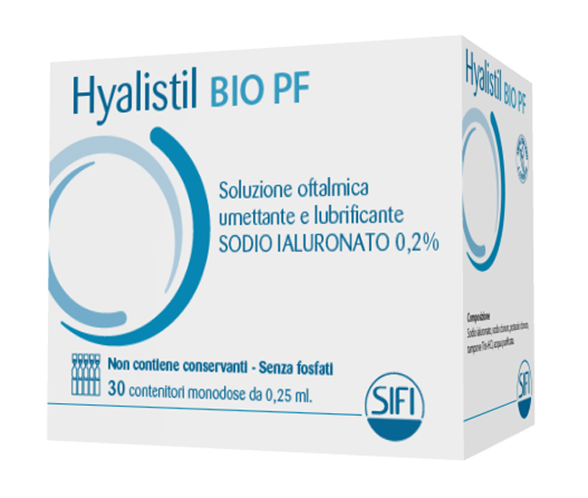 HYALISTIL BIO PF SOLUZIONE OFTALMICA PHOSPHATE FREE MONODOSE A BASE DI ACIDO IALURONICO 0,2% 30 FLACONCINI 0,25 ML - FARMAPRIME