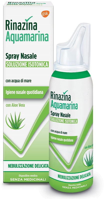 RINAZINA AQUAMARINA ISOTONICA ALOE SPRAY NEBULIZZAZIONE DELICATA 100 ML - FARMAPRIME