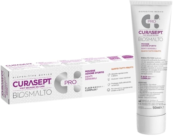 CURASEPT BIOSMALTO MOUSSE DENTI SENSIBILI 50 ML - FARMAPRIME