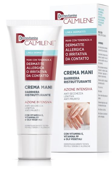 DERMOVITAMINA CALMILENE CREMA MANI BARRIERA RISTRUTTURANTE AZIONE INTENSIVA PER DERMATITE ALLERGICA O IRRITATIVA DA CONTATTO 75 ML - FARMAPRIME