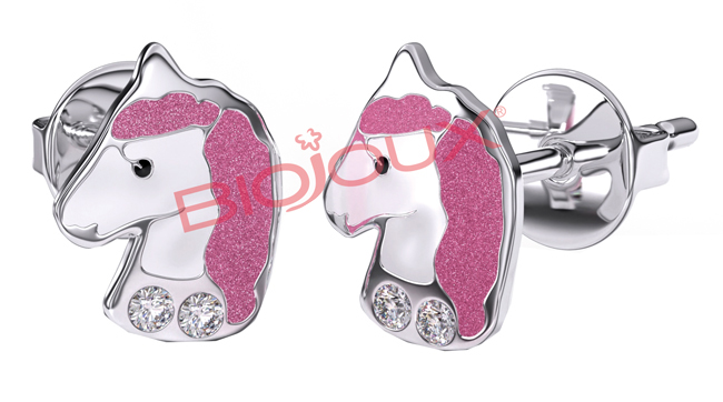 ORECCHINO STERILE BJT701 STS ROSE UNICORN - FARMAPRIME